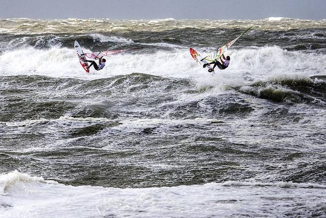 Dunkerbeck and Naish take on wild Sylt conditions - 2009 PWA Colgate World Cup ©  John Carter / PWA http://www.pwaworldtour.com
